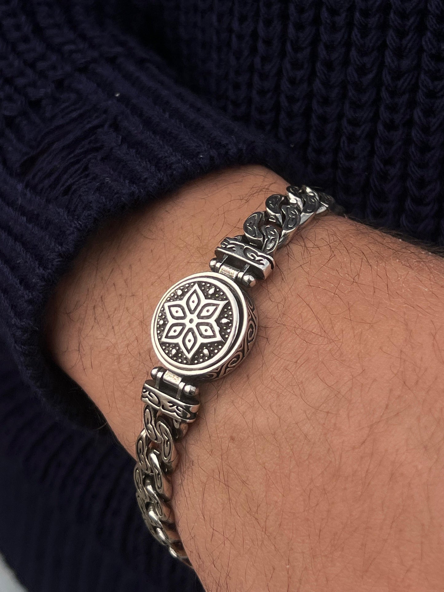 Star Edition Rotating Exclusive Bracelet S925 Sterling Silver for men