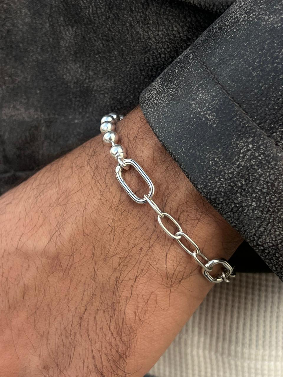 Modish S925 Sterling Silver Bracelet -19,5cm