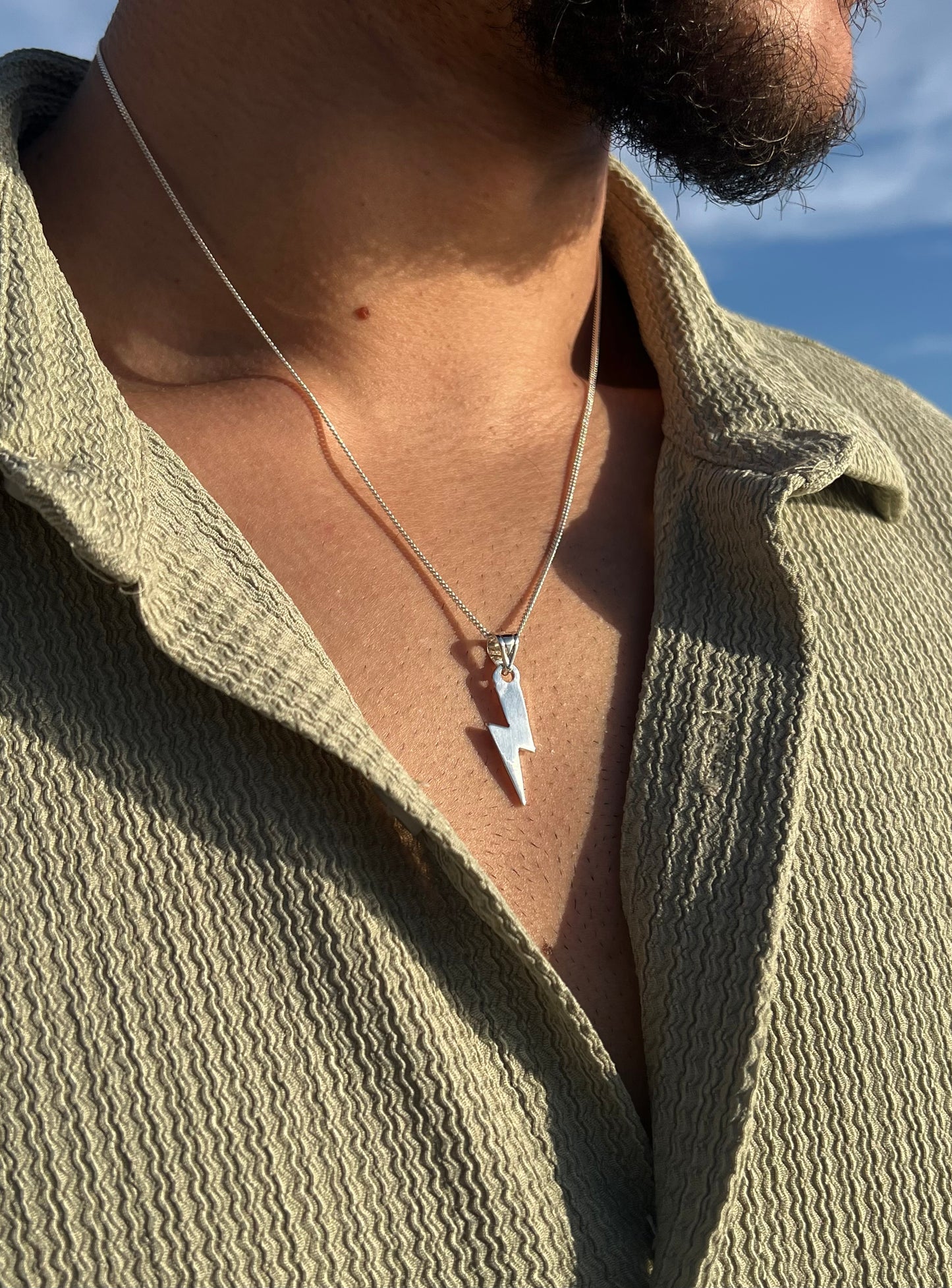 Volt Necklace for Men's Sterling Silver 925s