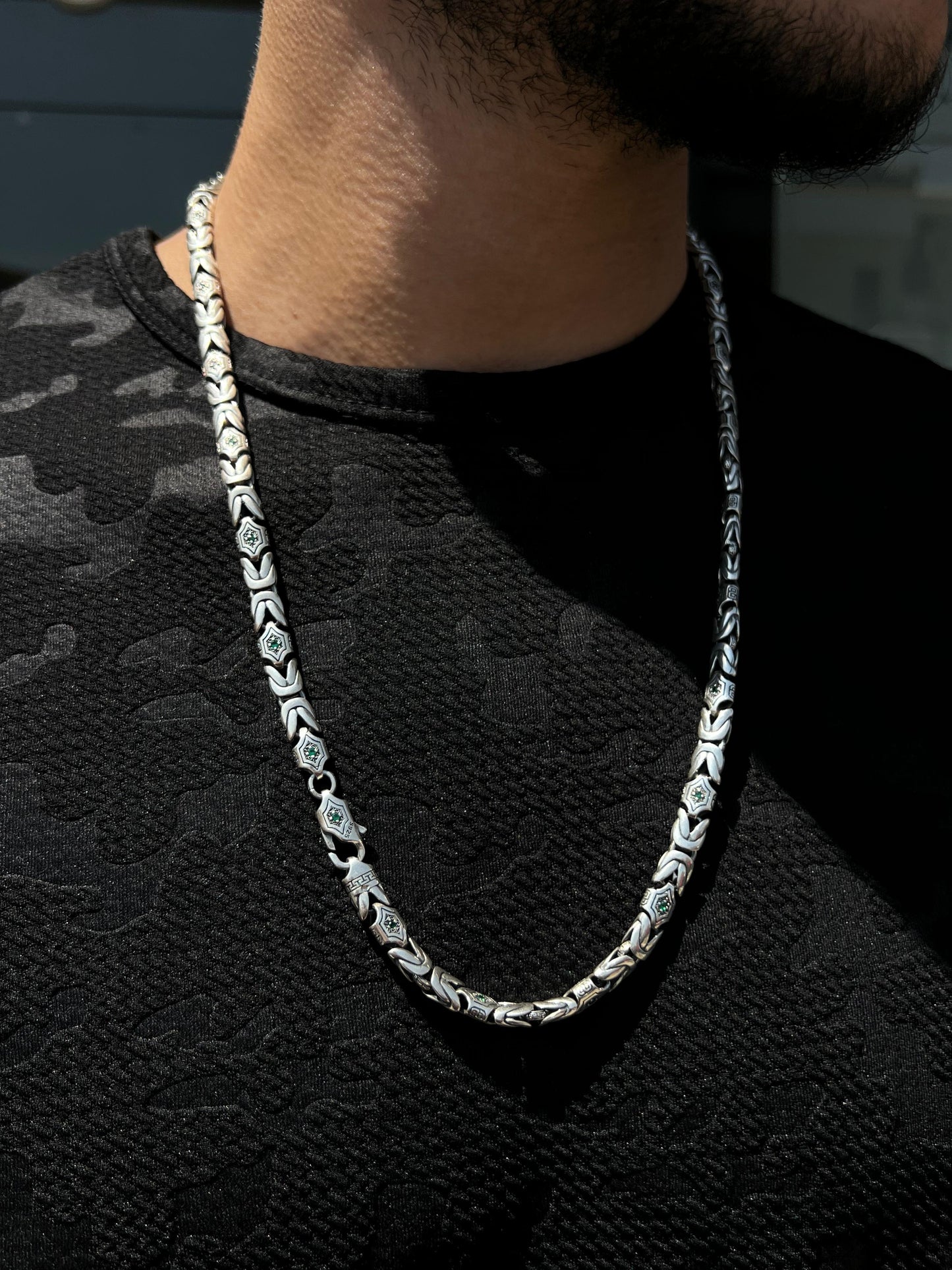 Lotus Necklace for Men's Sterling Silver 925s