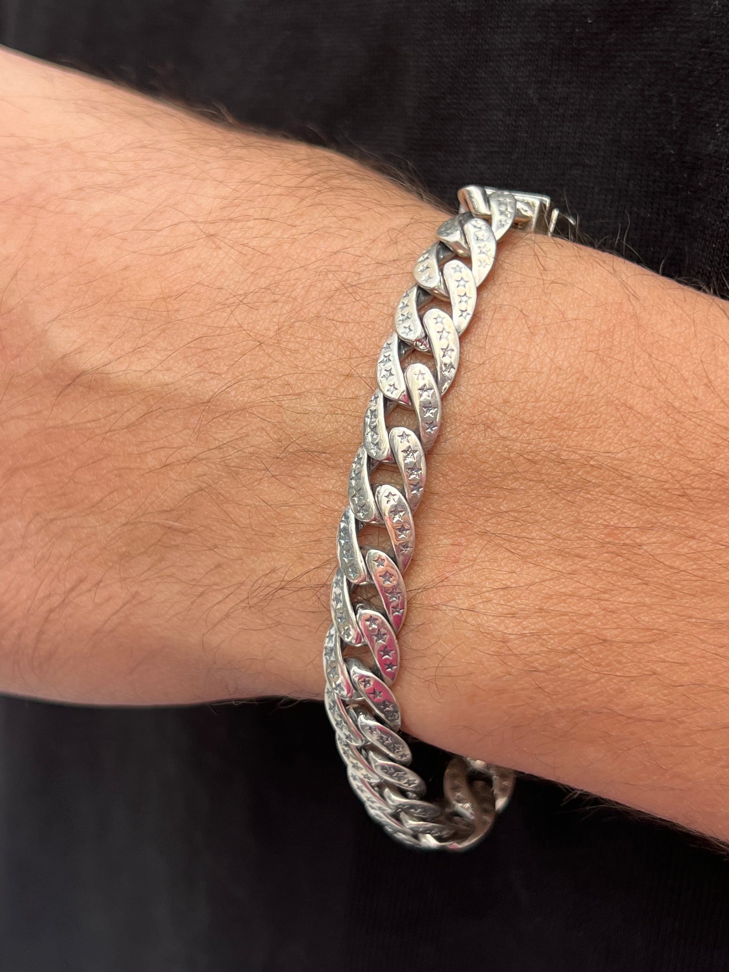 Lucky Star For Men Sterling Silver Bracelet - 925