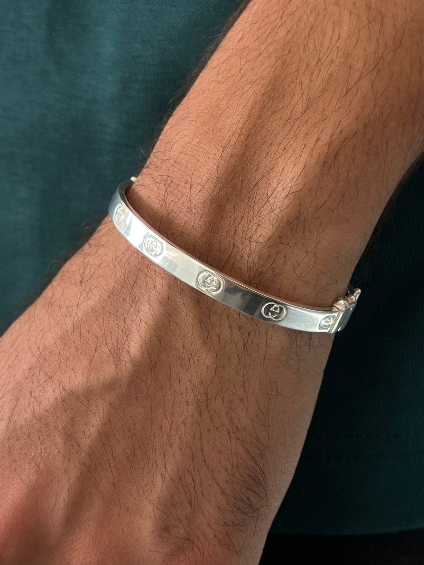 Sleek Cartier Bangle for Men's Sterling Silver 925s