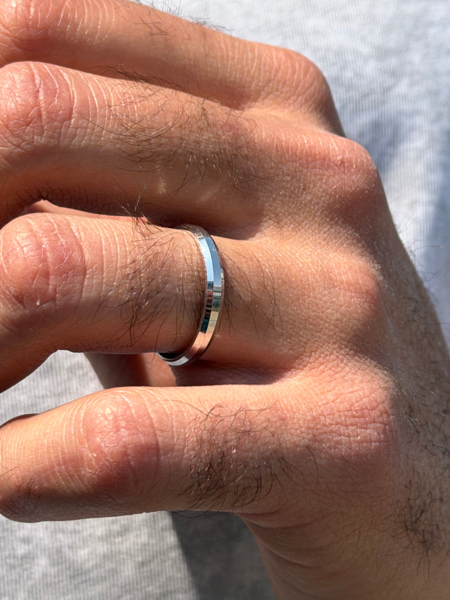 Sleek band -for Men's Sterling Silver 925s