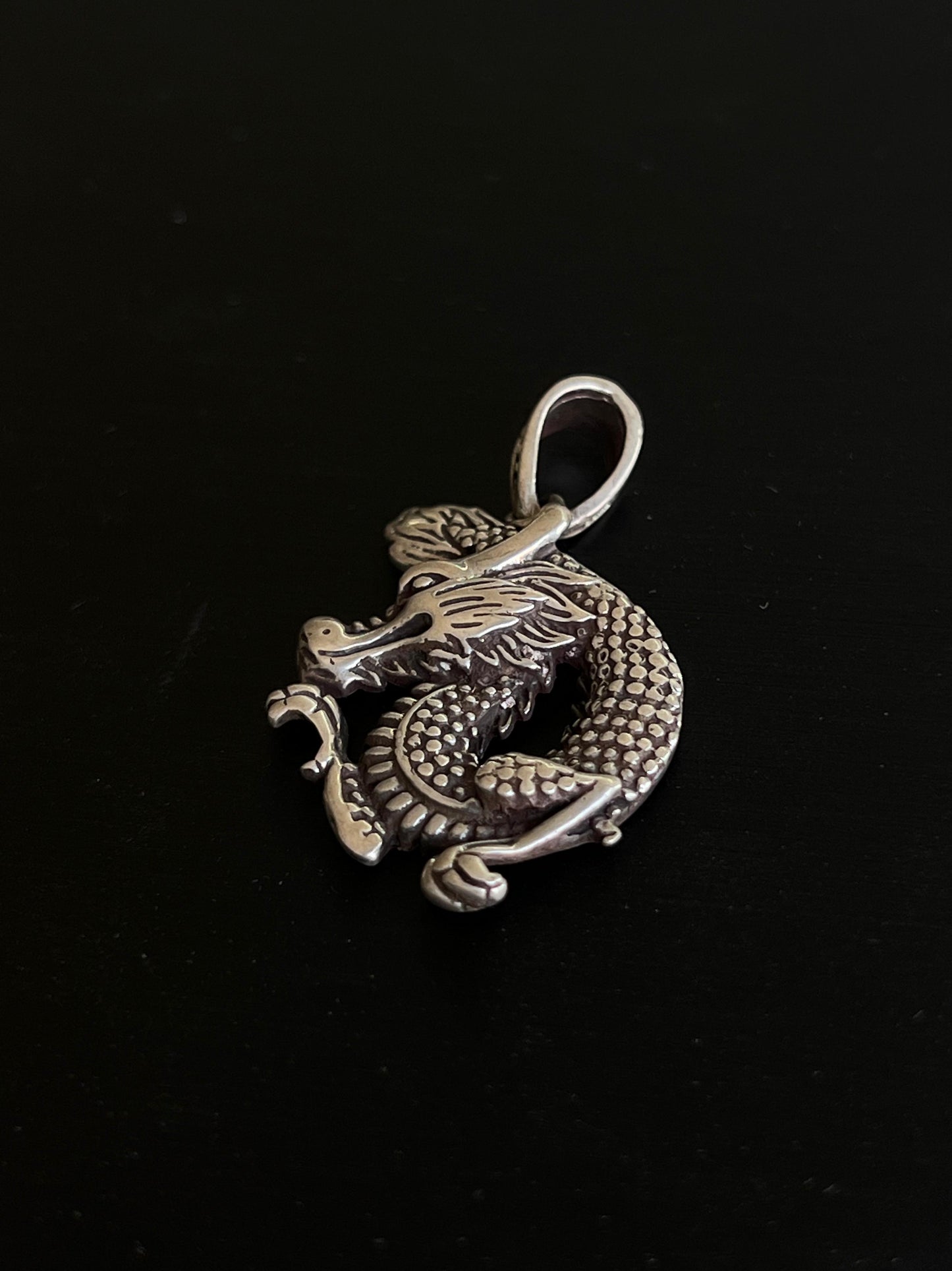 Dragon Pendant – S925 Silver-3cm
