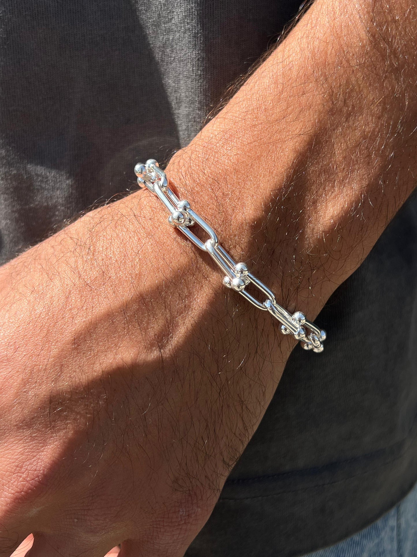 Tiffany HardWear Sterling Silver Bracelet S925-23cm