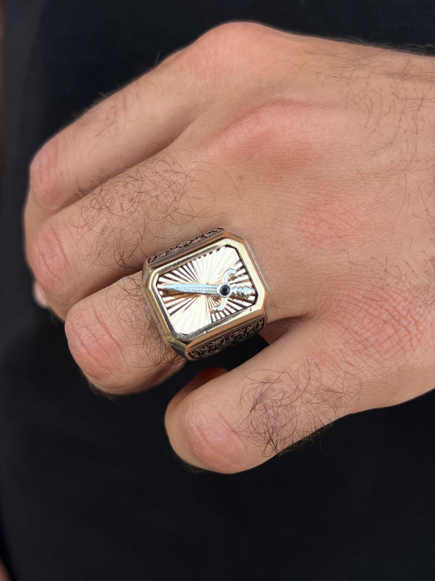 The Gatekeeper Ring-for Men's Sterling Silver 925s