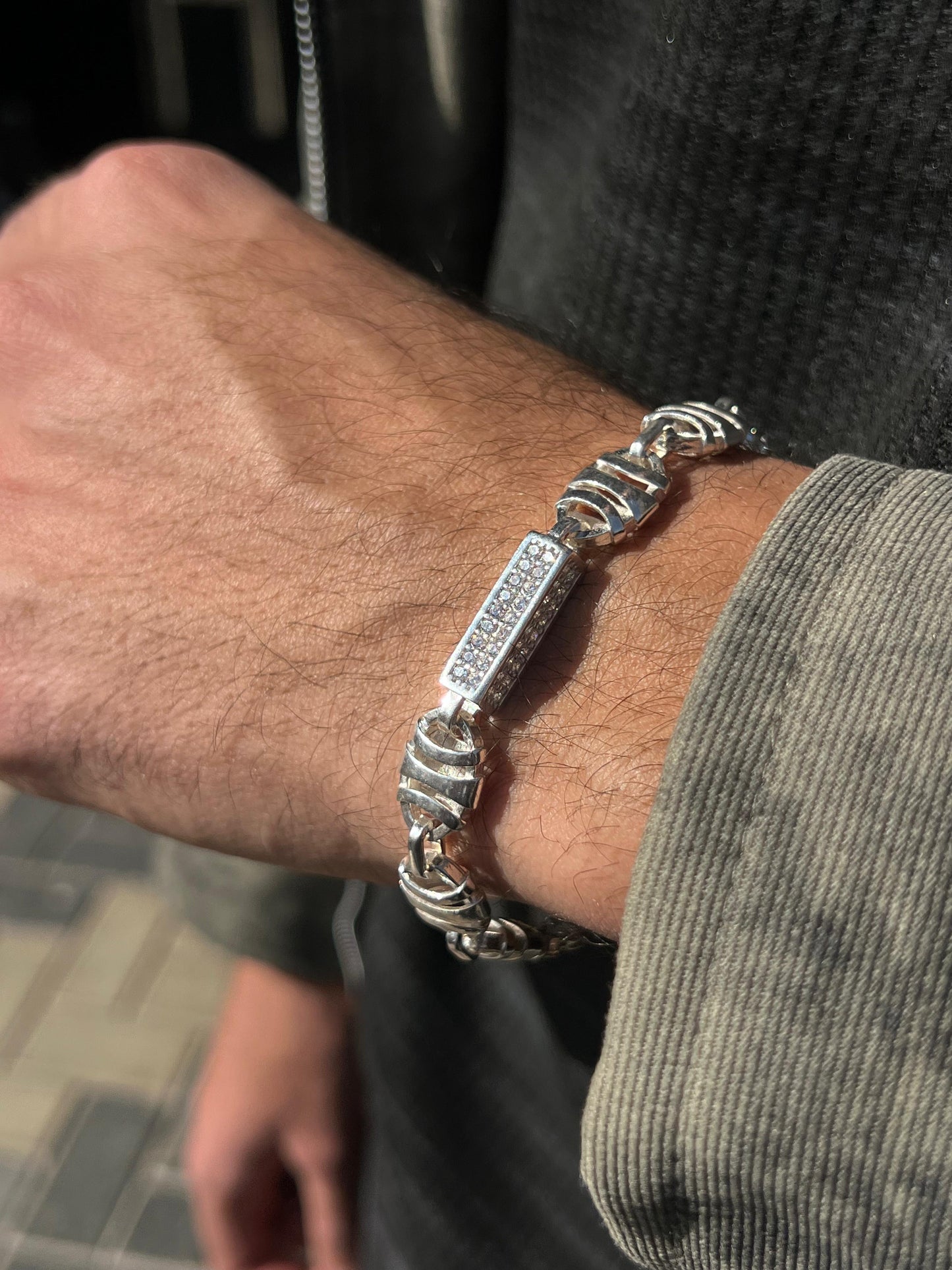 Gladiator Ice Elite Bracelet S925 Sterling Silver (20.5cm-12mm)