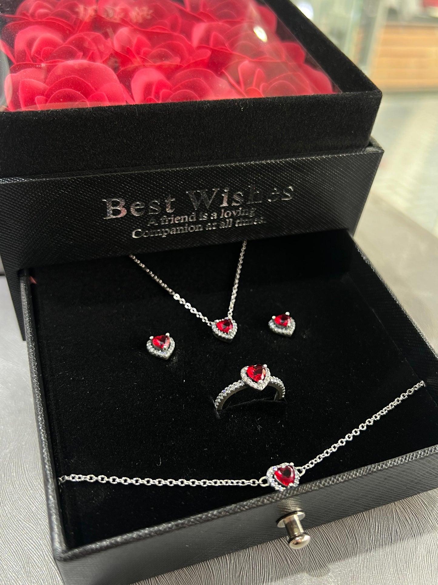 Black Flower Valentine’s Box Drawer ❤️🔥