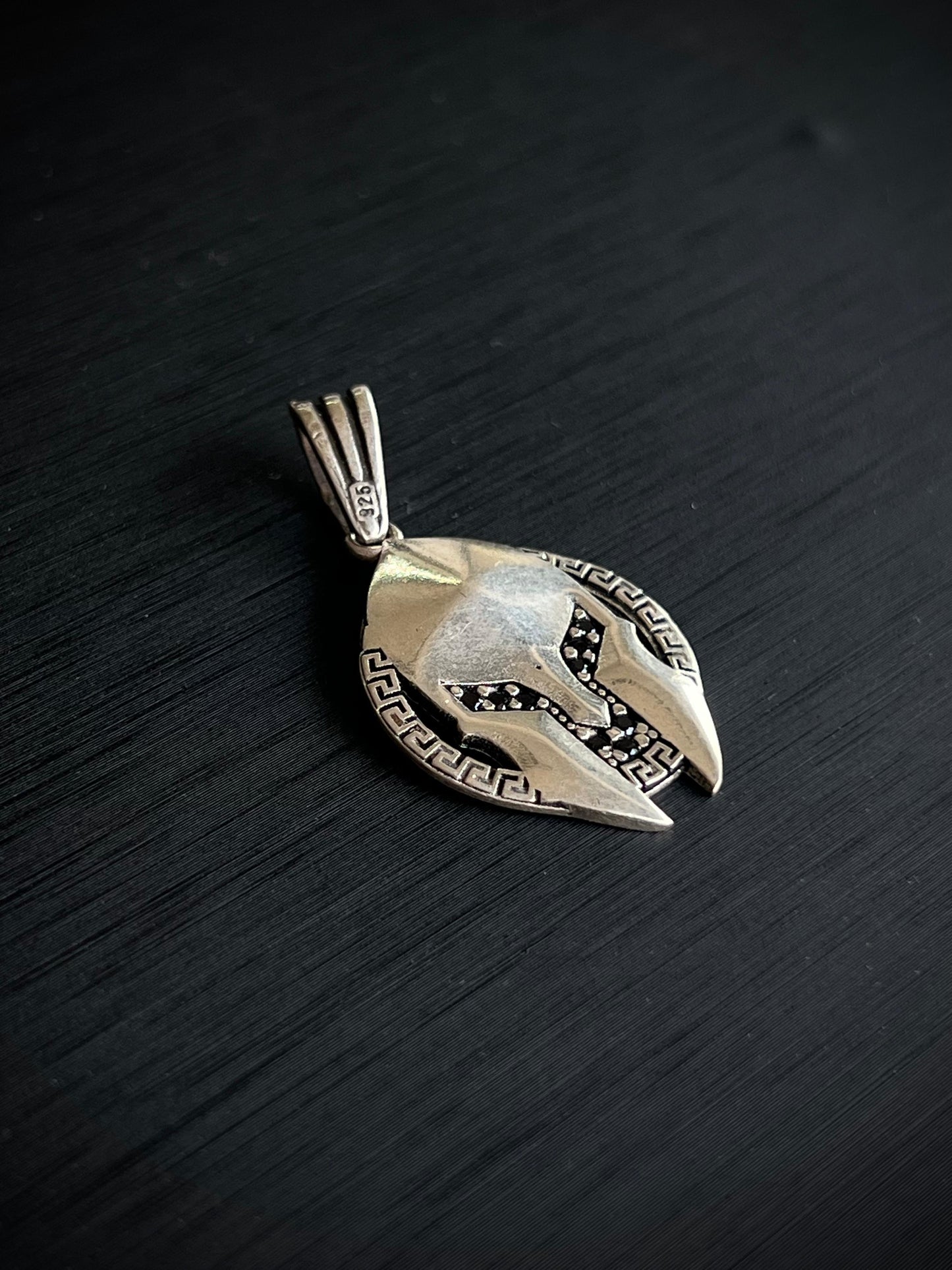 Spartan helmet Pendant – S925 Silver-3.5cm