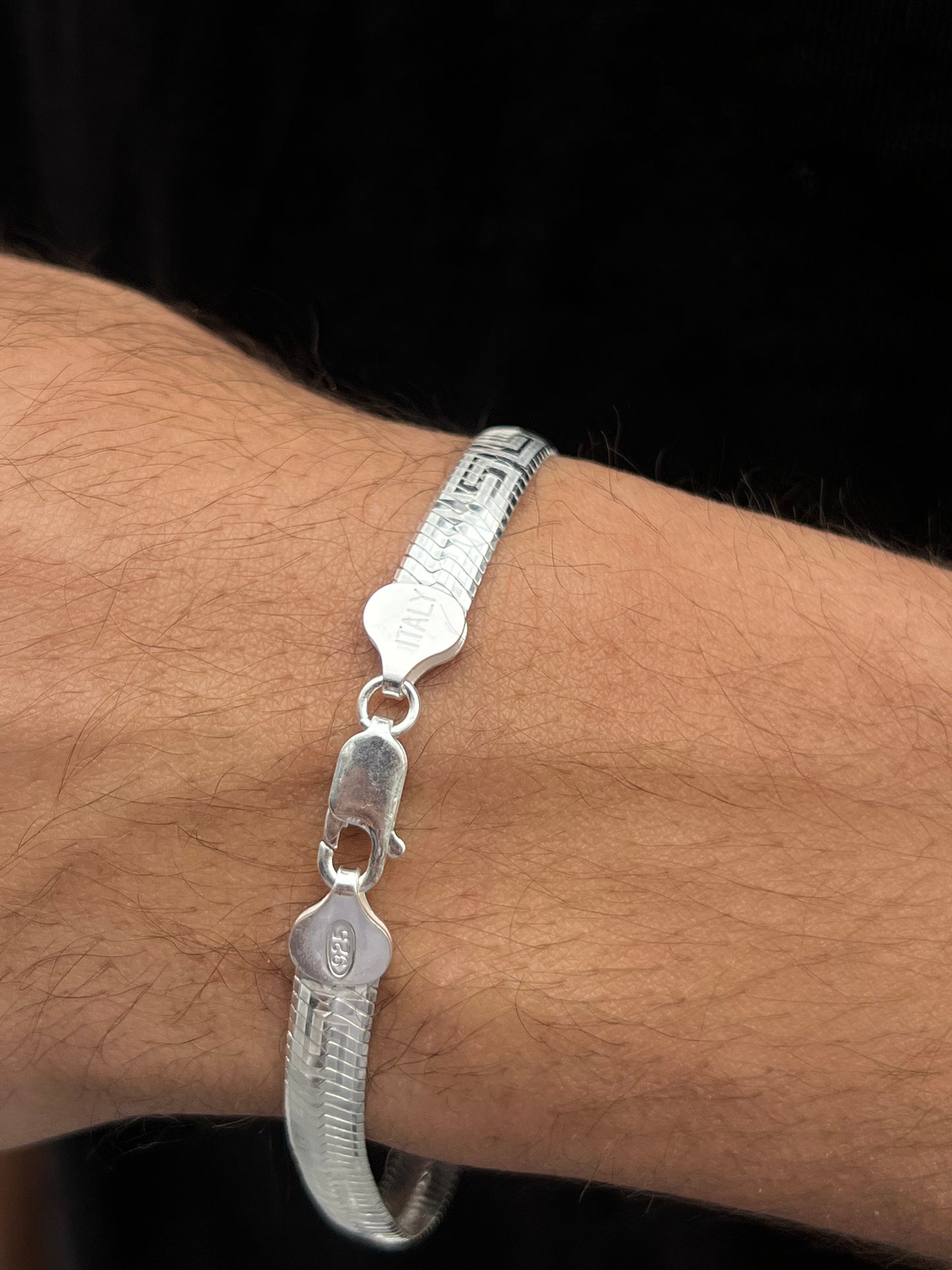 Versace themed bracelet for men925s