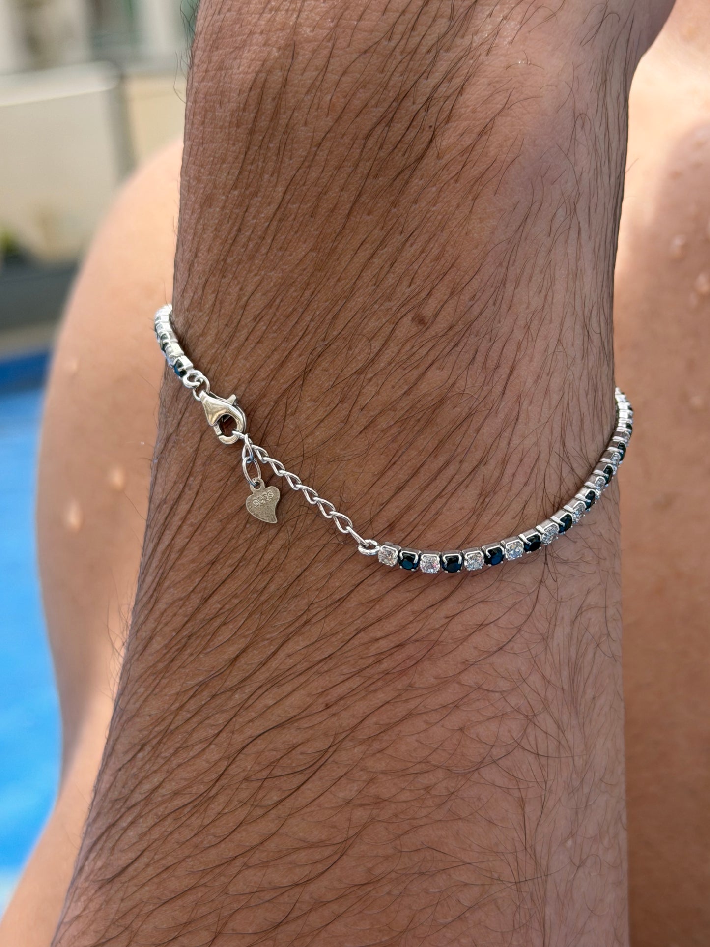Yin Tennis Bracelet Sterling Silver 925s
