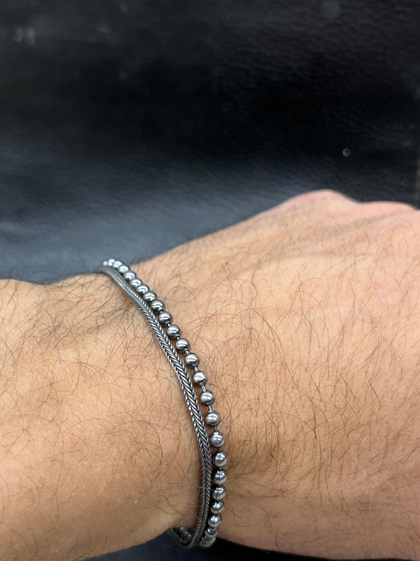 Double Bracelet for Men's Sterling Silver 925s