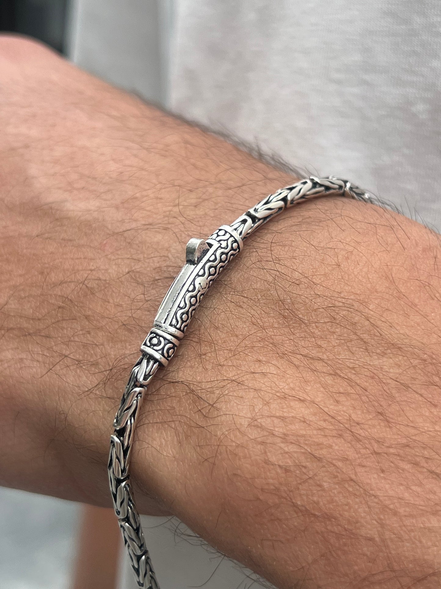 Limited Edition- King Bracelet for Men Sterling Silver 925s