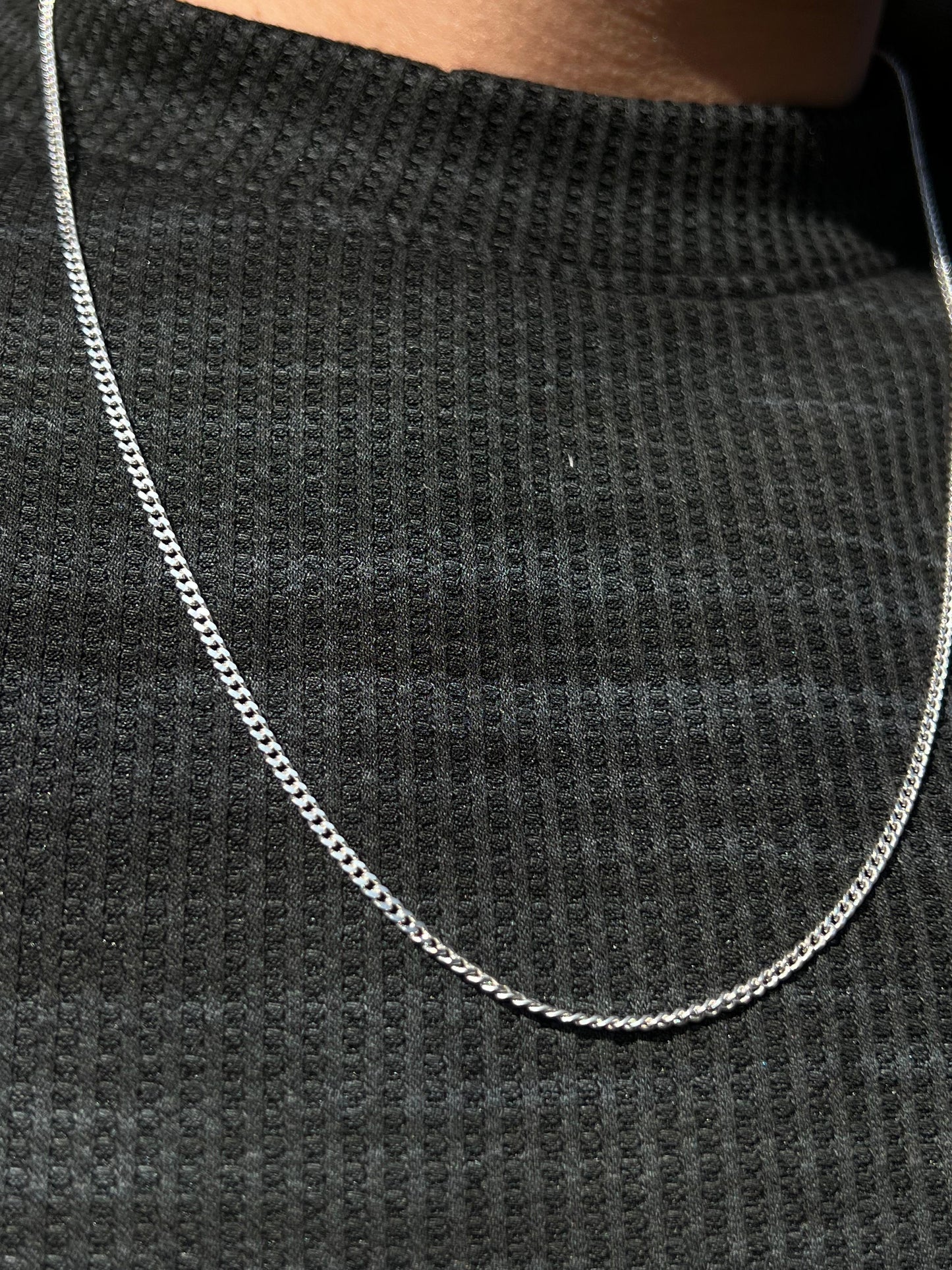 Grommet Necklace for Men's Sterling Silver 925s- (60cm)