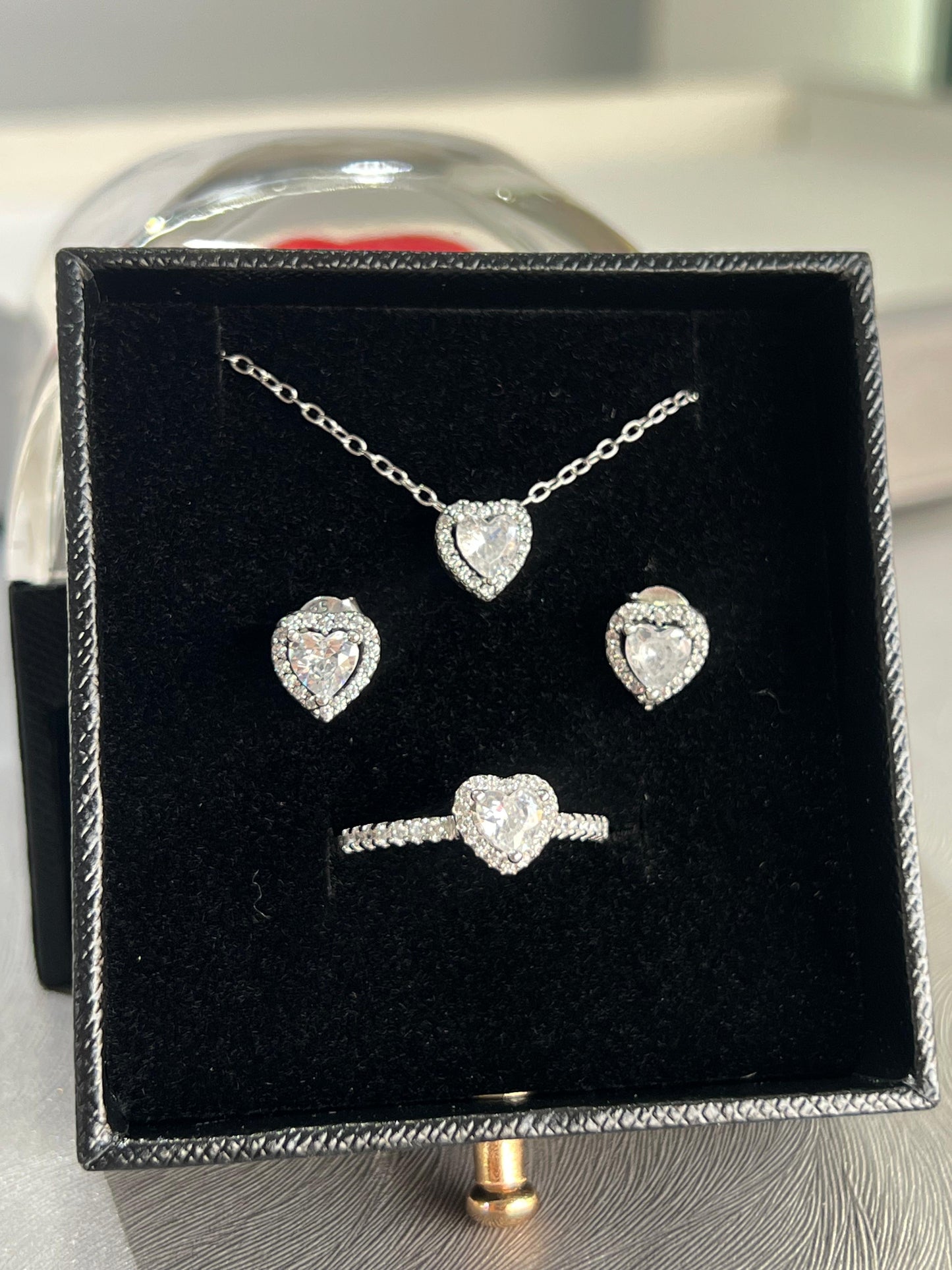 Small Black one Flower Valentine’s Box Drawer ❤️🔥