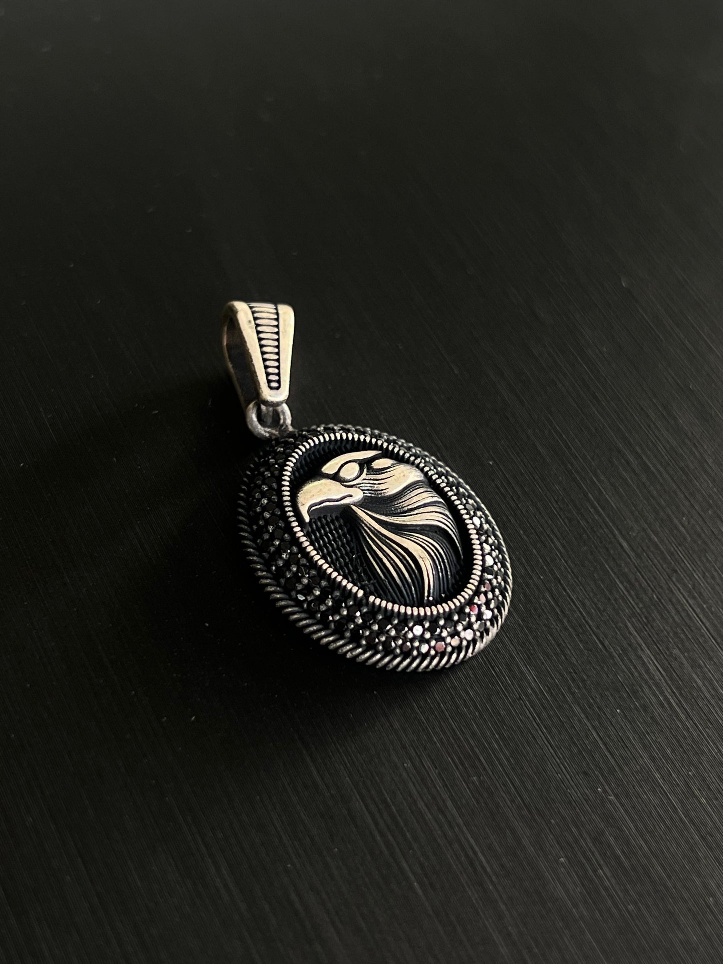 Guardian Eagle Pendant – S925 Silver-3cm