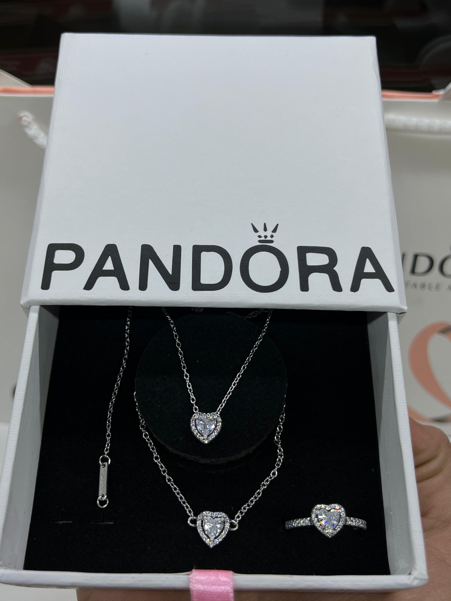 Heart Trio Set with bracelet-Italian Silver 925