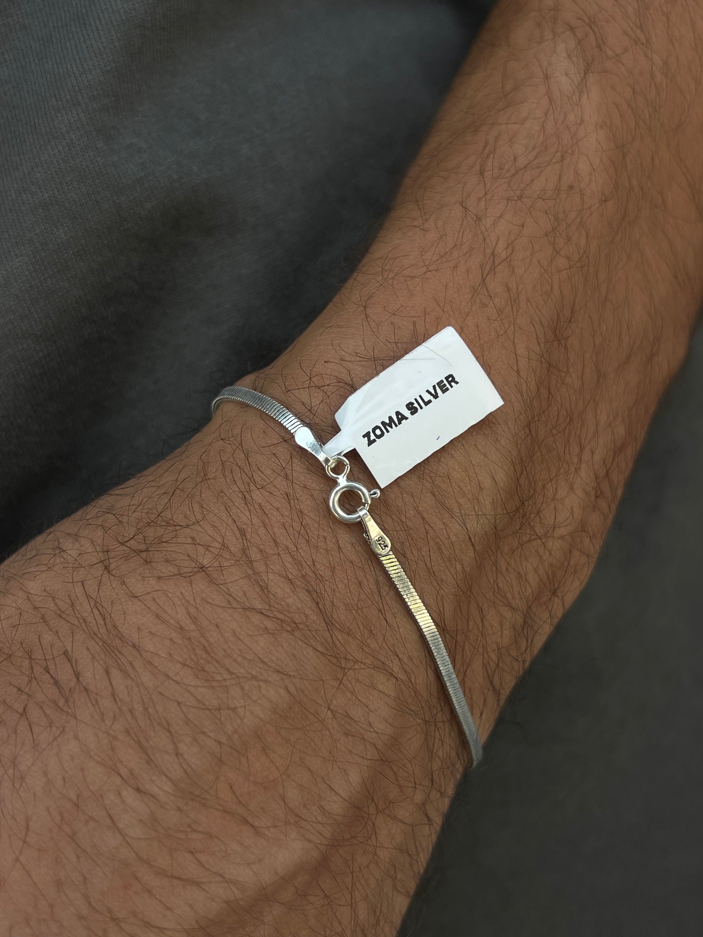 Sleek bracelet-for Men's Sterling Silver 925s