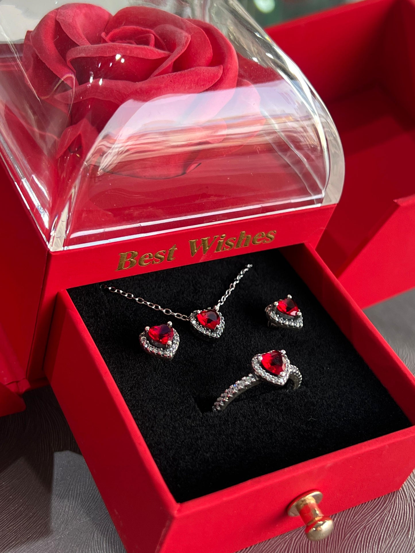 Red One Flower Valentine’s Box Drawer ❤️🔥