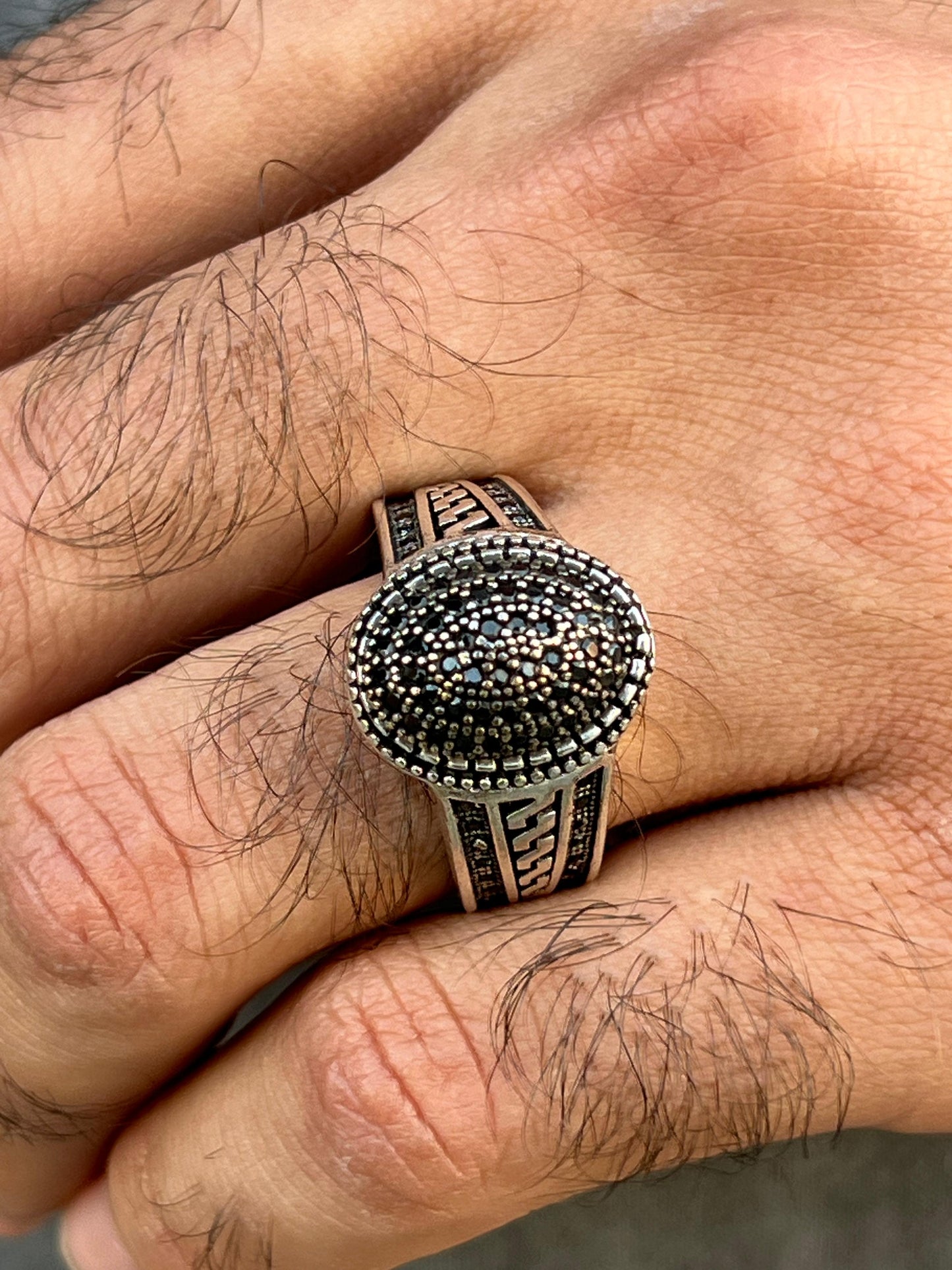 Oriental Twist Ring -for Men's Sterling Silver 925s