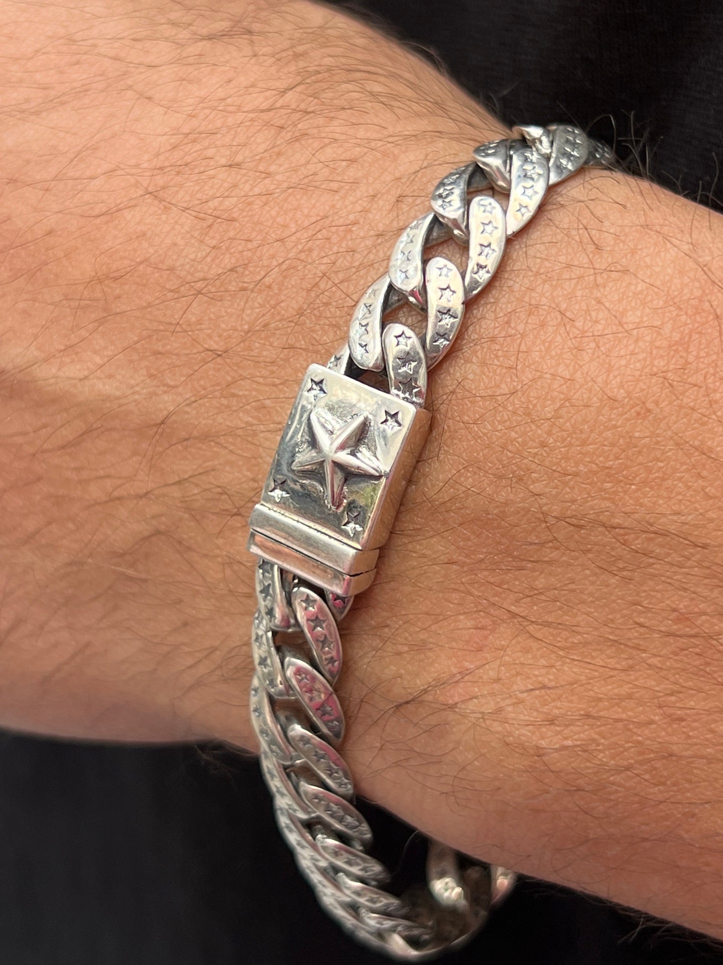 Lucky Star For Men Sterling Silver Bracelet - 925
