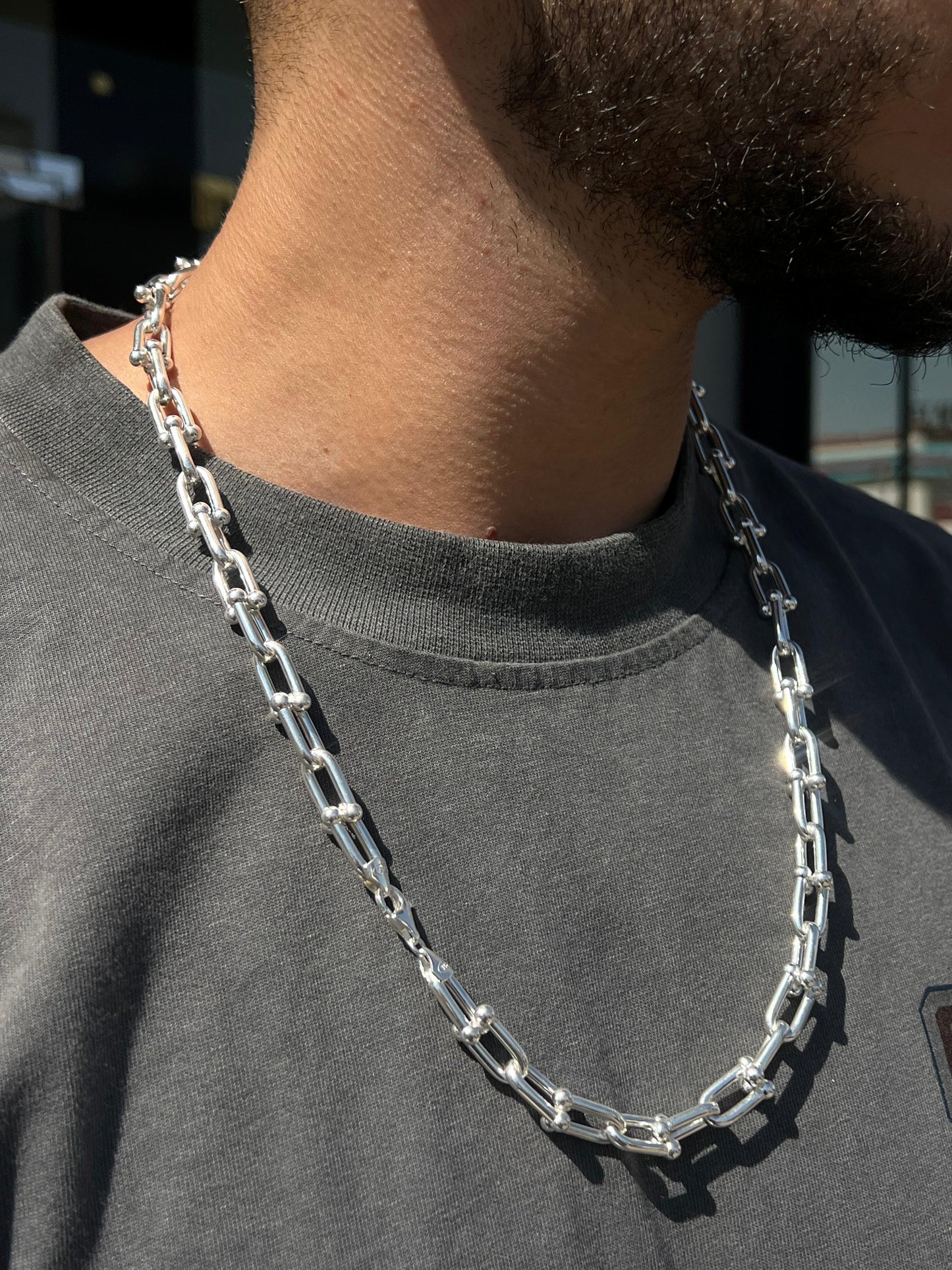 Sleek Tiffany Chain in Italian Sterling Silver 925s-60cm