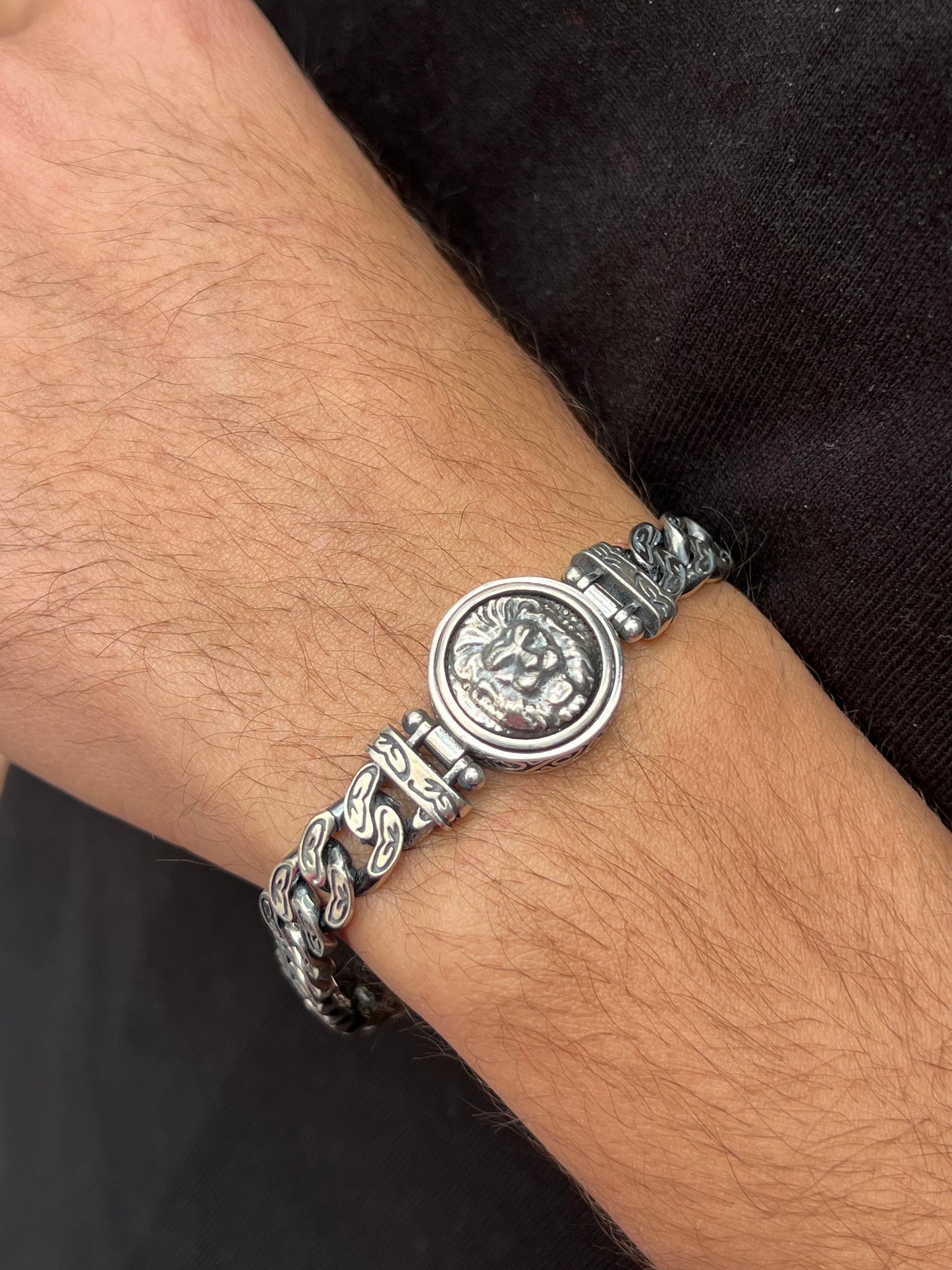 Lion Edition Rotating Exclusive Bracelet S925 Sterling Silver for men