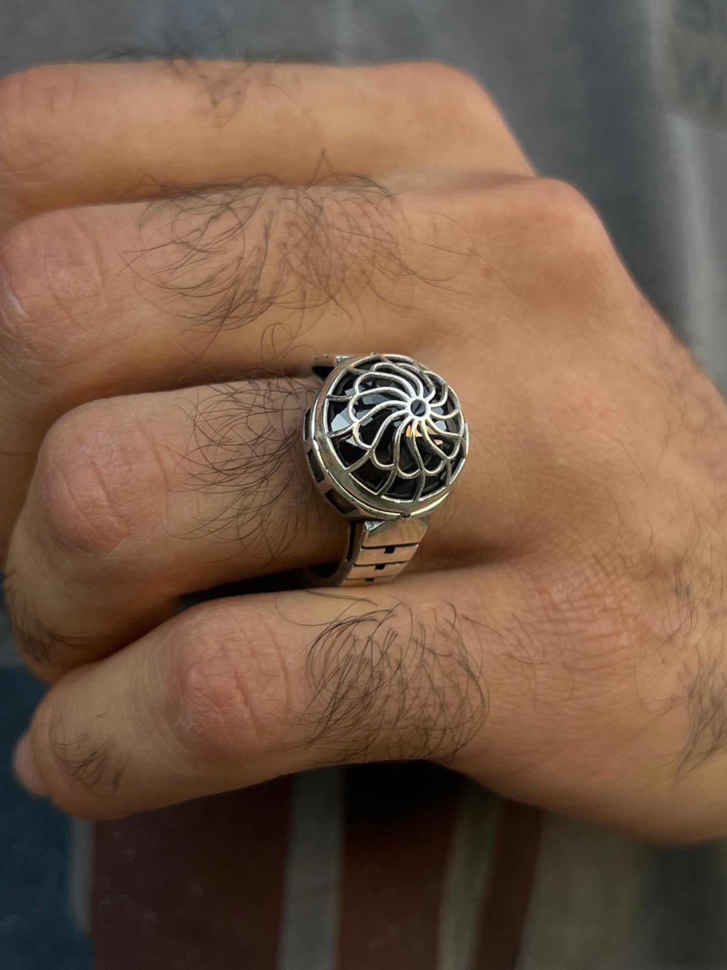 Dome Ring -for Men's Sterling Silver 925s