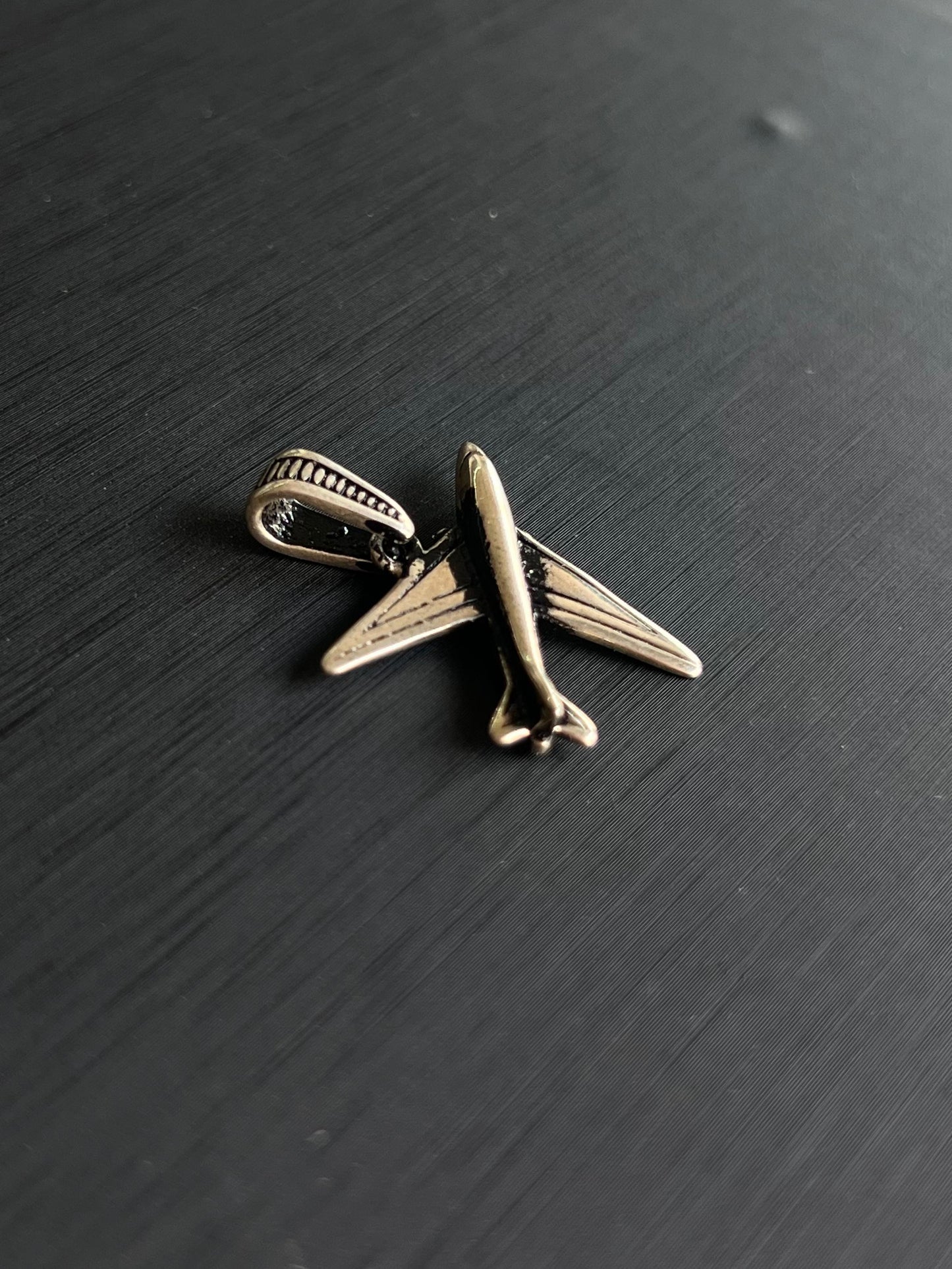 Military Airplane Pendant – S925 Silver-2.5cm