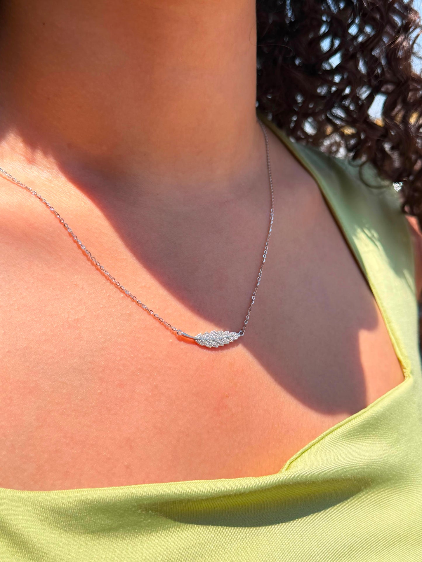 Plumelle Necklace in Sterling Silver 925s