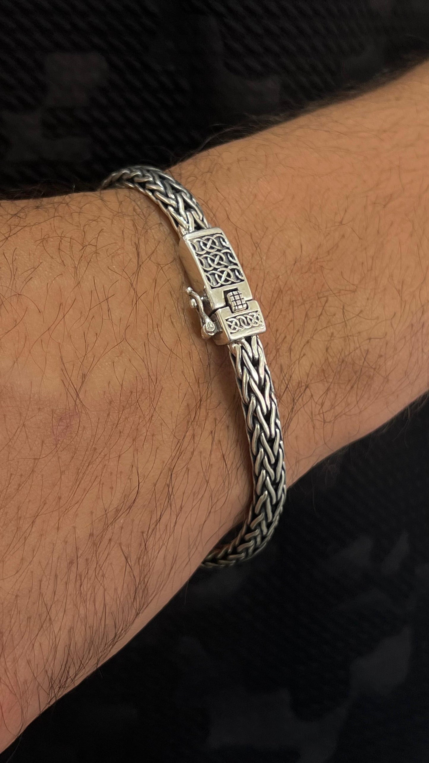 Link Masculine Bracelet -pure silver S925