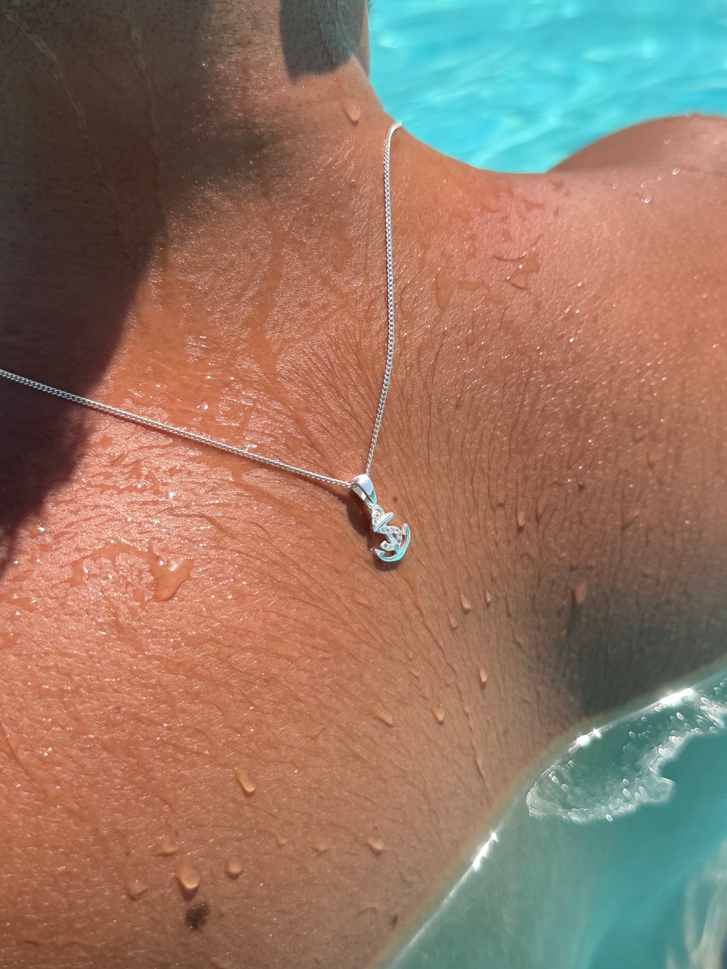 Anchor Necklace in Sterling Silver 925s
