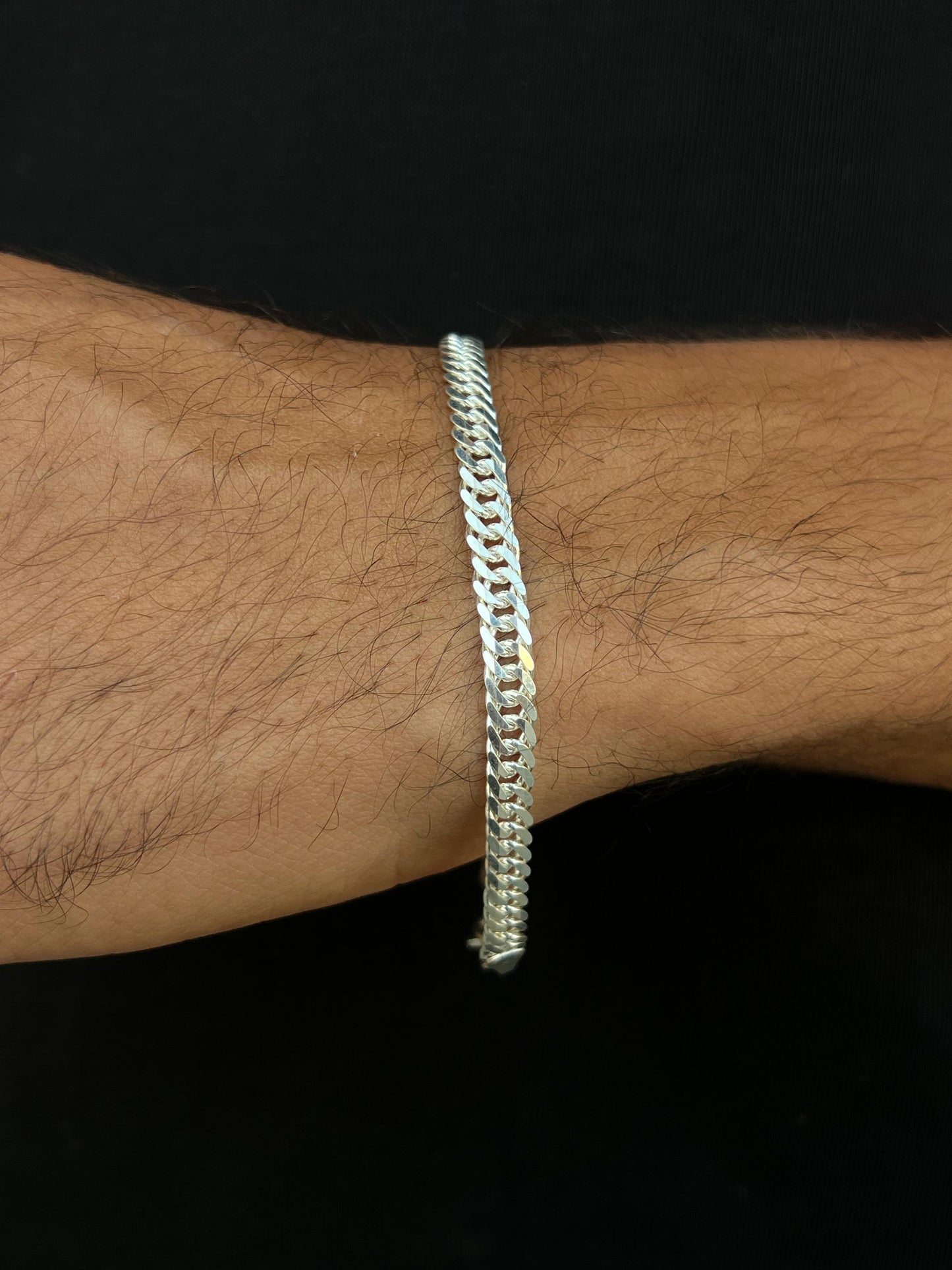 Cut Grommet bracelet-Sterling Silver 925s (21cm-6mm)