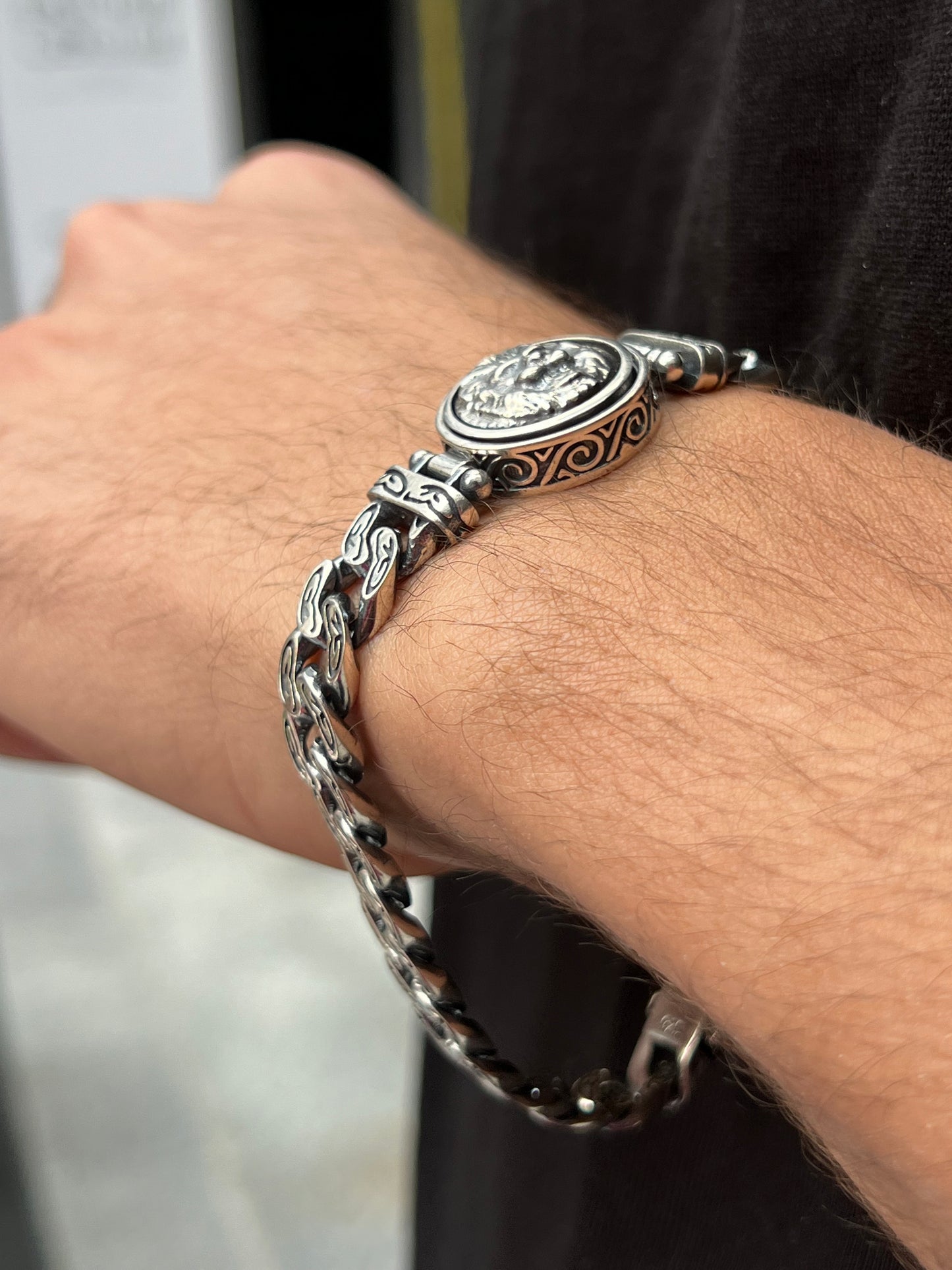Lion Edition Rotating Exclusive Bracelet S925 Sterling Silver for men