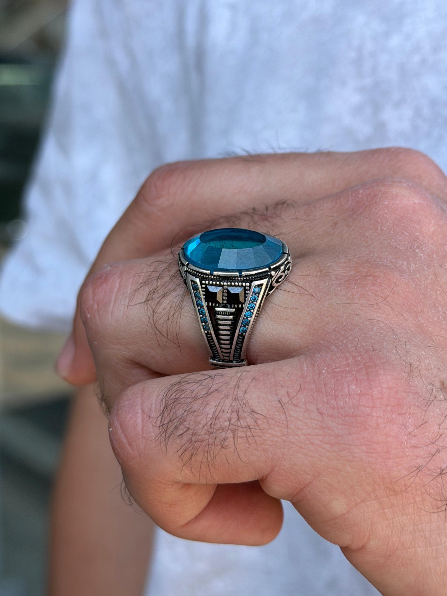 AQUA CORE Ring -for Men's Sterling Silver 925s