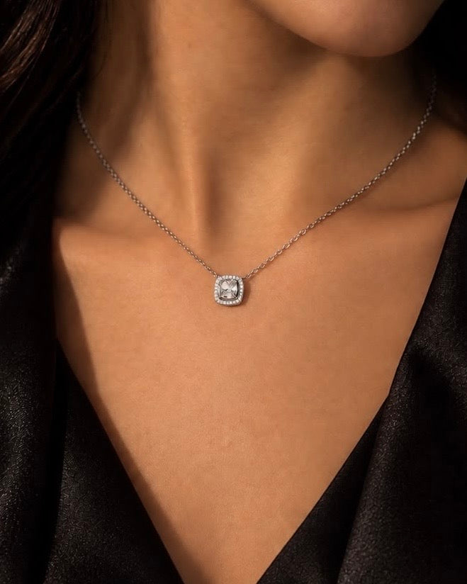 Pop Colors Cubic Zirconia Necklace in Sterling Silver 925s