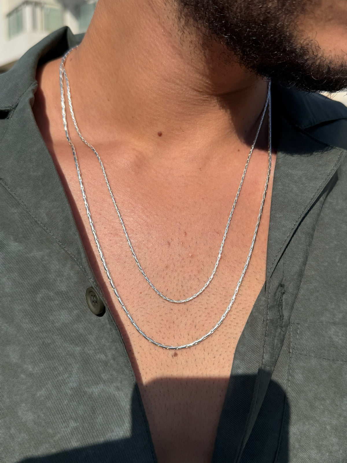 Silva Bone Necklaces for Men's Sterling Silver 925s