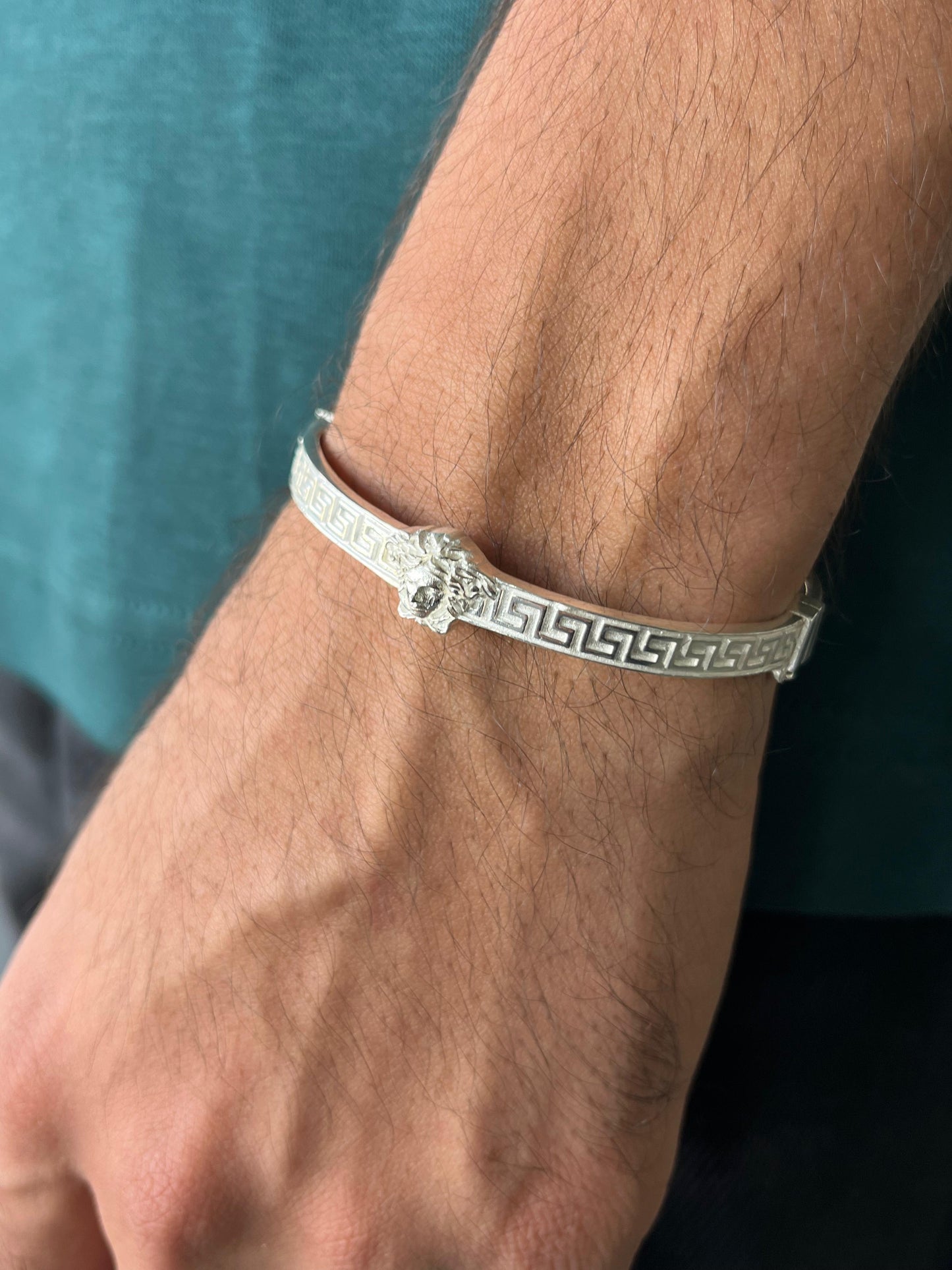Versace Bangle for Men's Sterling Silver 925s-