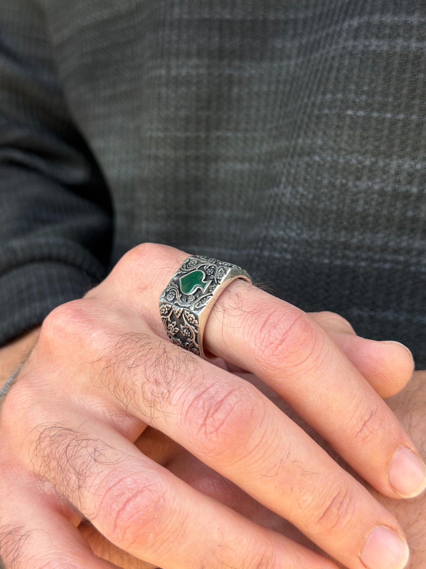 Ace Royale Ring -for Men's Sterling Silver 925s