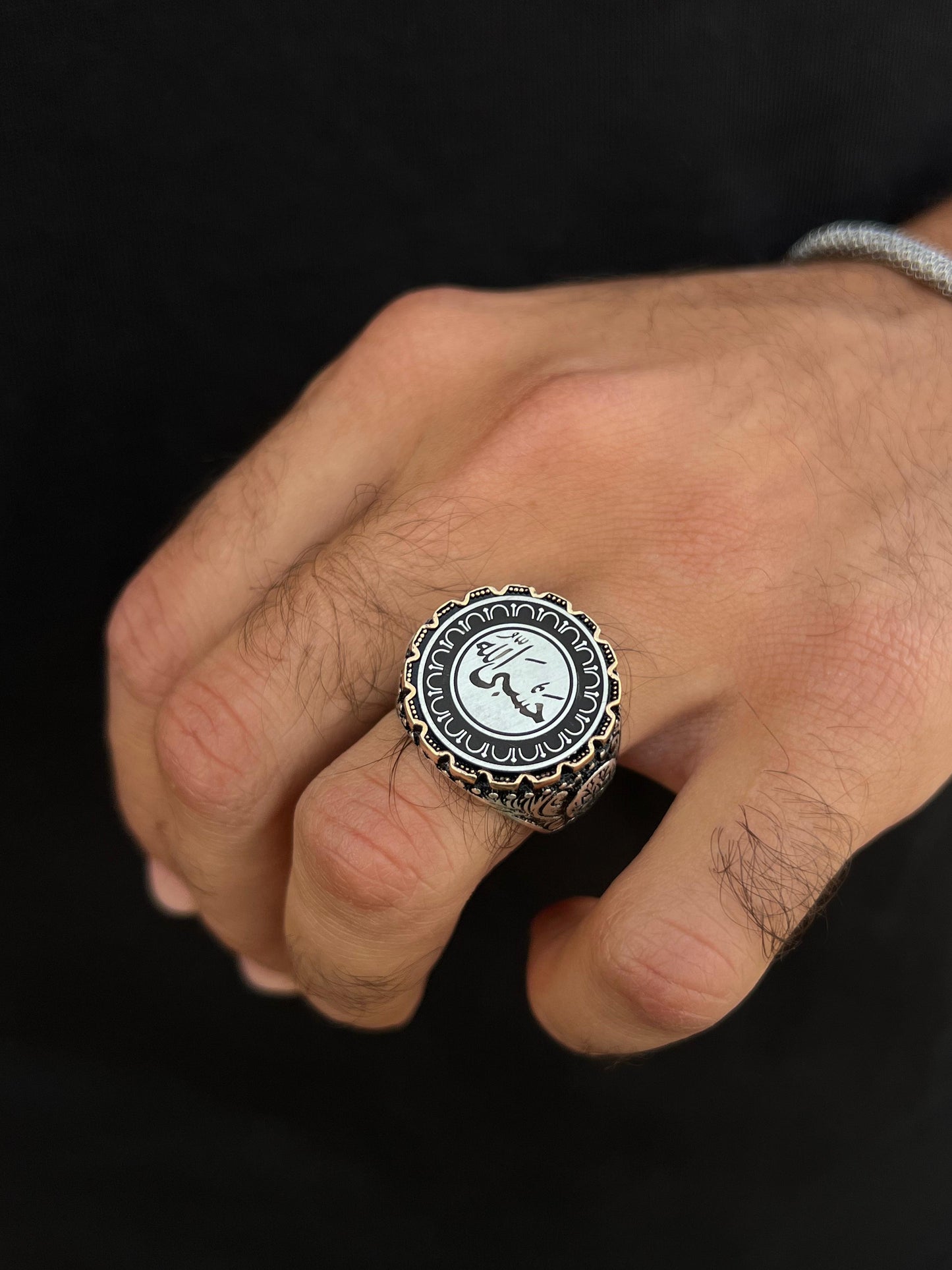 Islamic Ring(حَسْبِيَ اللَّهُ) -for Men's Sterling Silver 925s