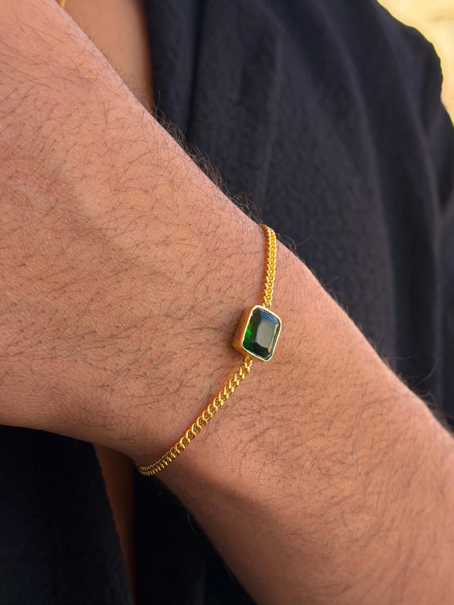 Emera Bracelet in Sterling Silver 925s-Fine Gold Plated