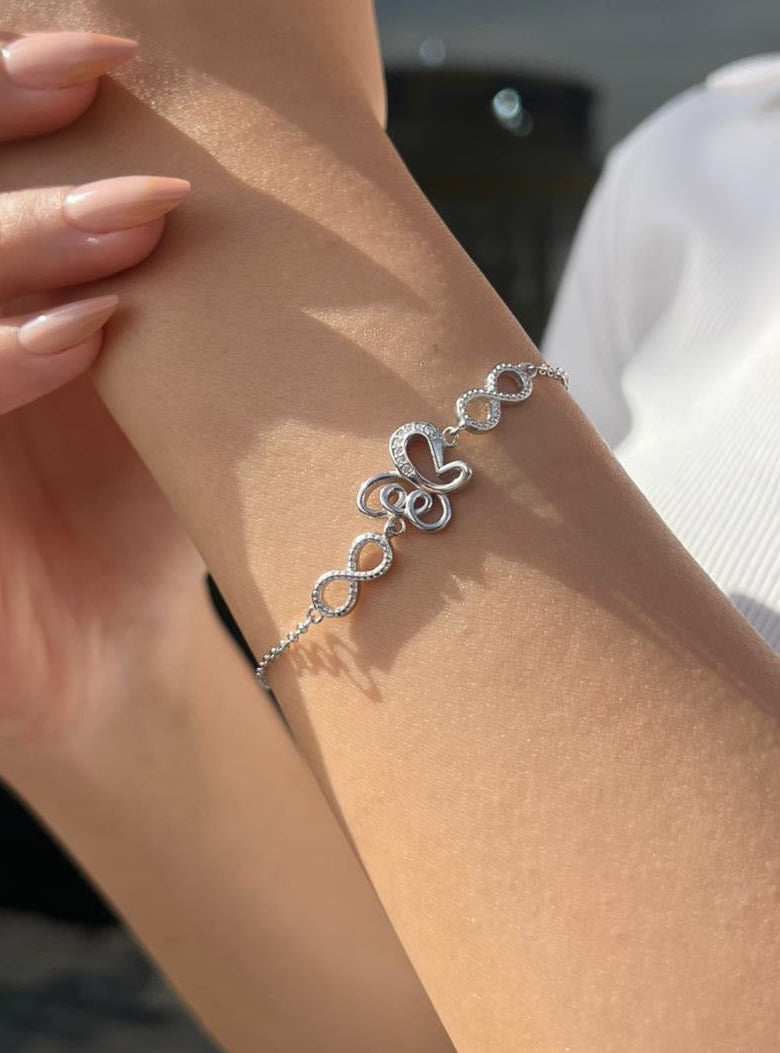 Butterfly Bracelet -in Sterling Silver -925