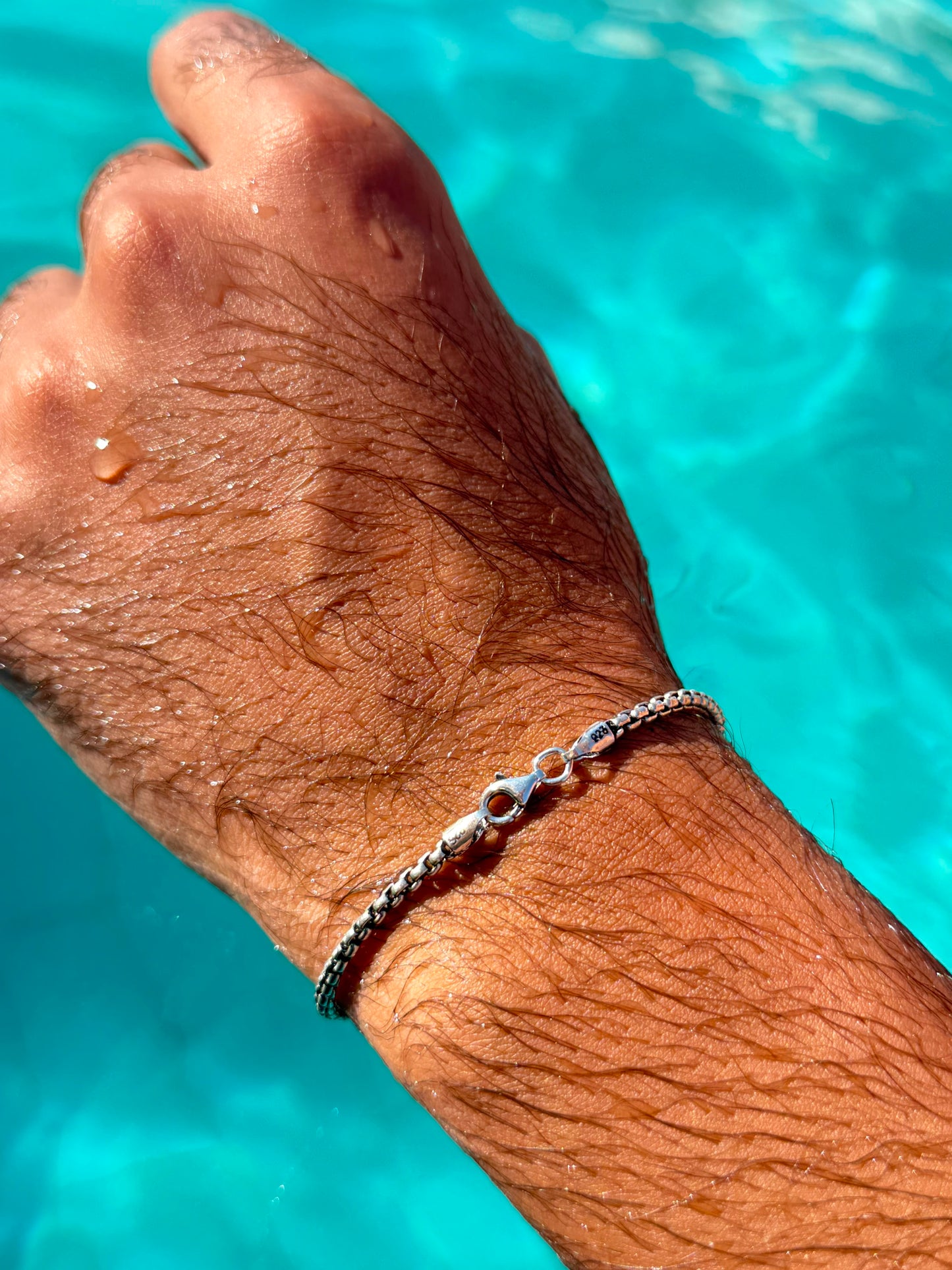 Edge Bracelet Sterling Silver 925s-(2.5mm)