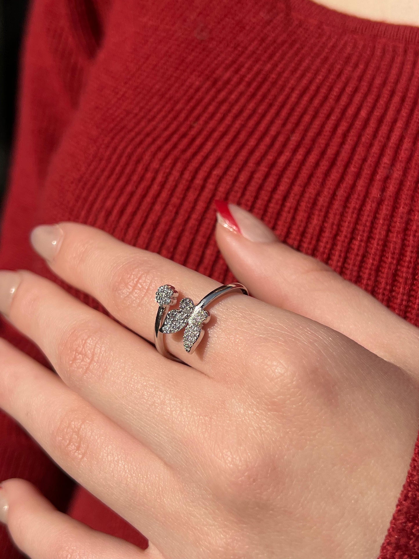 Butterfly Ring in Sterling Silver -925
