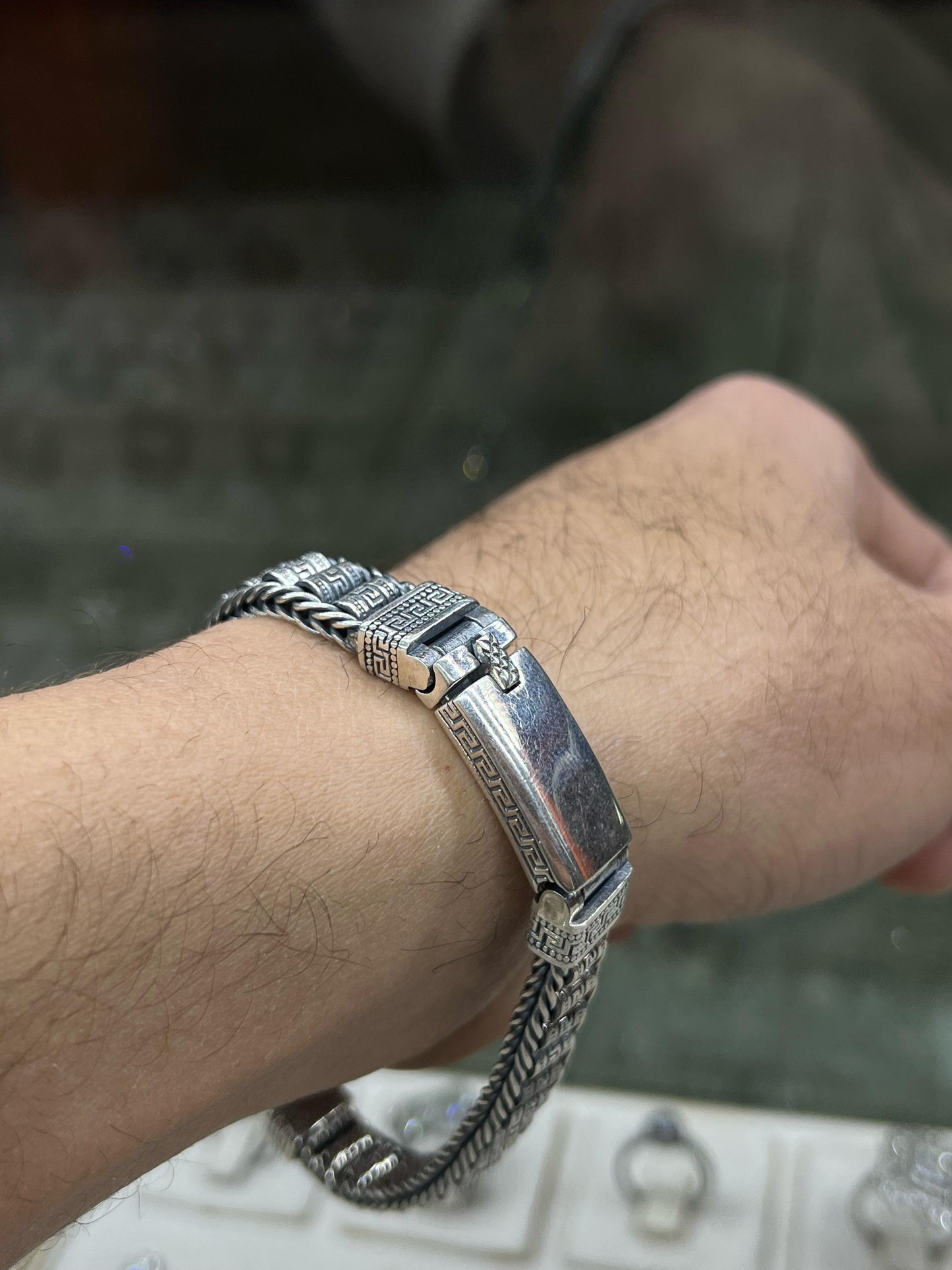 Aslanor Lion Head Bracelet for Men Sterling Silver 925s,