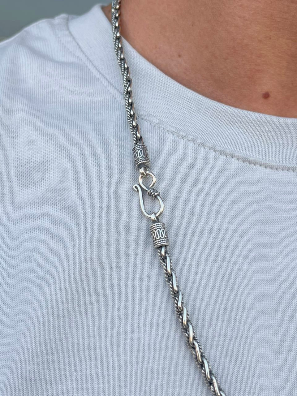 Twisted Legacy Chain in Italian Sterling Silver 925s
