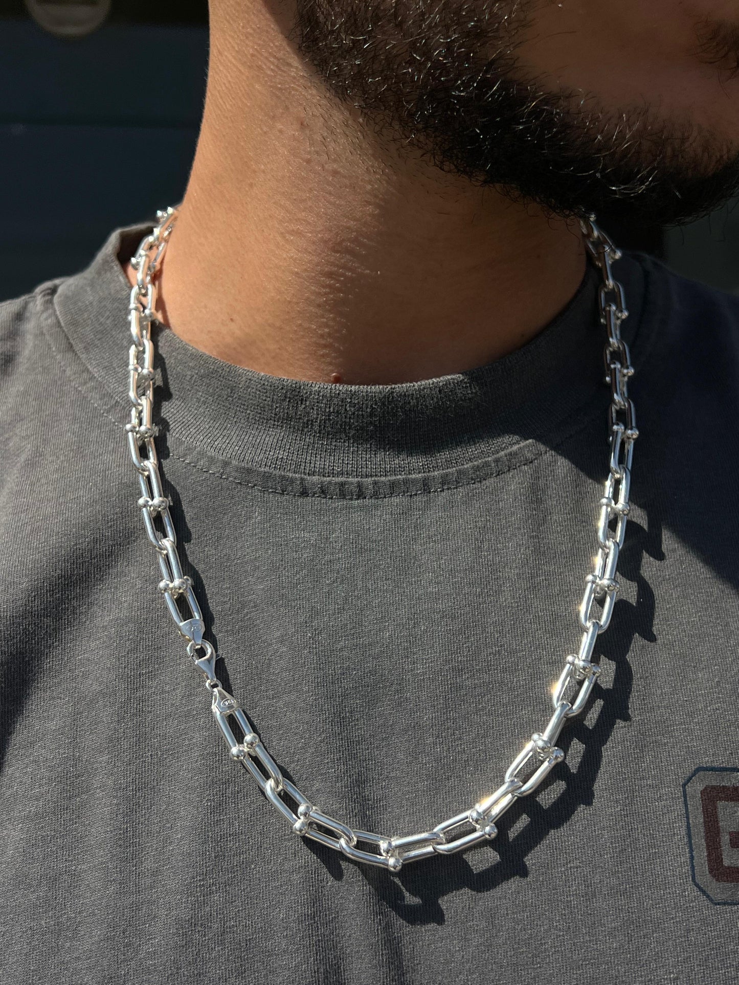Sleek Tiffany Chain in Italian Sterling Silver 925s-60cm