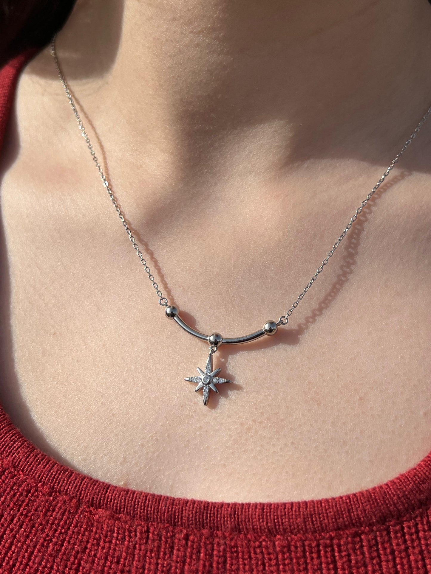 Diago North Necklace in Sterling Silver 925s