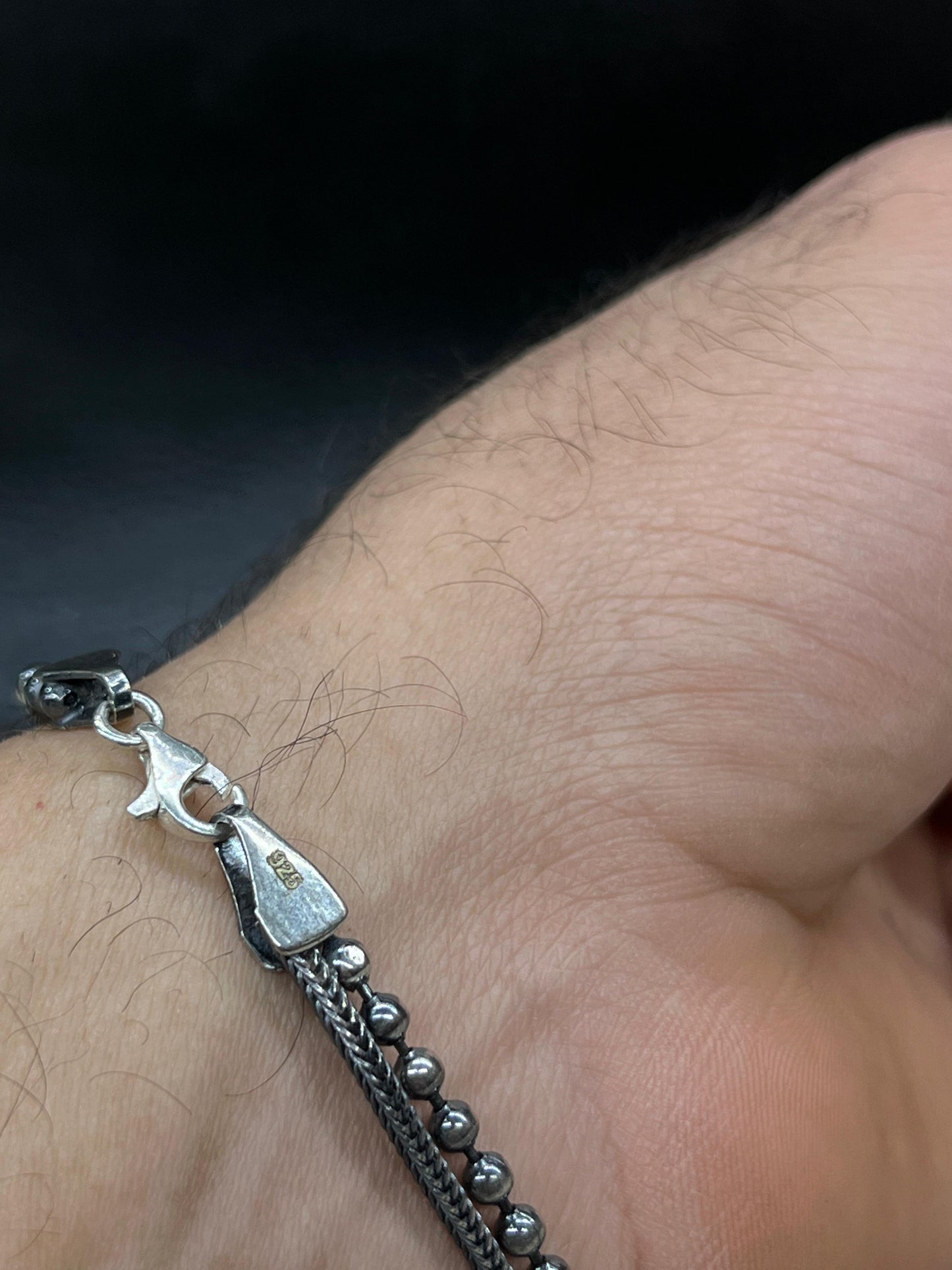 Double Bracelet for Men's Sterling Silver 925s