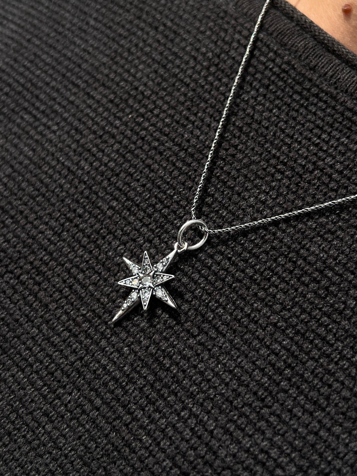 Juego North Star Necklace Sterling Silver 925s